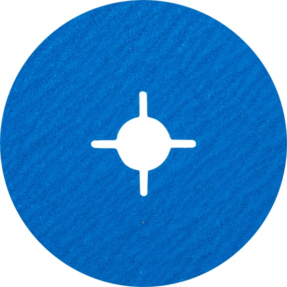 PFERD Zirkon Fiberscheibe Durchmesser 125 mm Z-COOL60 für kühlen Schliff - Schleifwerkzeug aus Schleifmittel auf Unterlage