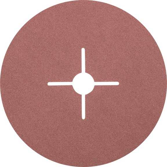 PFERD corundum fiber disc diameter 180mm A120 for universal applications - Abrasive tool made of abrasive on a base
