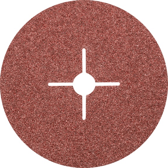 PFERD corundum fiber disc diameter 180mm A24 for universal applications - Abrasive tool made of abrasive on a base
