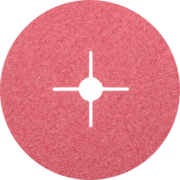 PFERD ceramic grain fiber disc diameter 180mm CO36 for maximum steel removal - Abrasive tool made of abrasive on a base