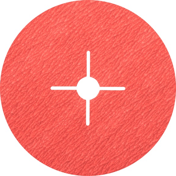 PFERD ceramic grain fiber disc diameter 180mm CO-COOL100 for cool grinding - Abrasive tool made of abrasive on a base