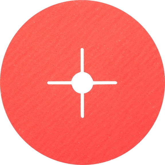 PFERD ceramic grain fiber disc diameter 180mm CO-COOL50 for cool grinding - Abrasive tool made of abrasive on a base