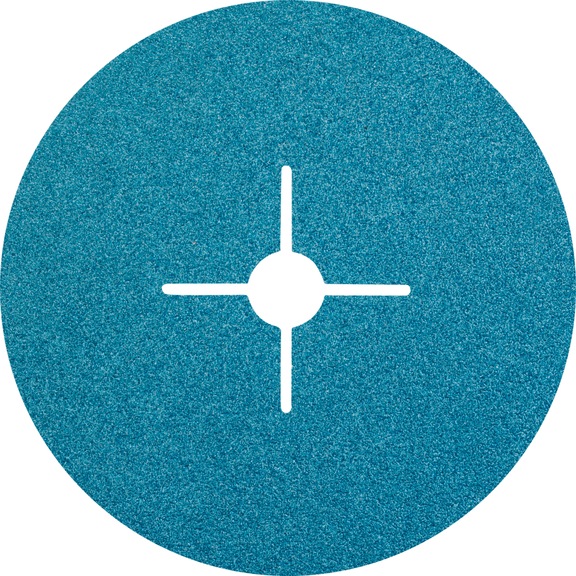 PFERD zirconia fiber disc diameter 180mm Z50 for high stock removal on steel - Abrasive tool made of abrasive on a base