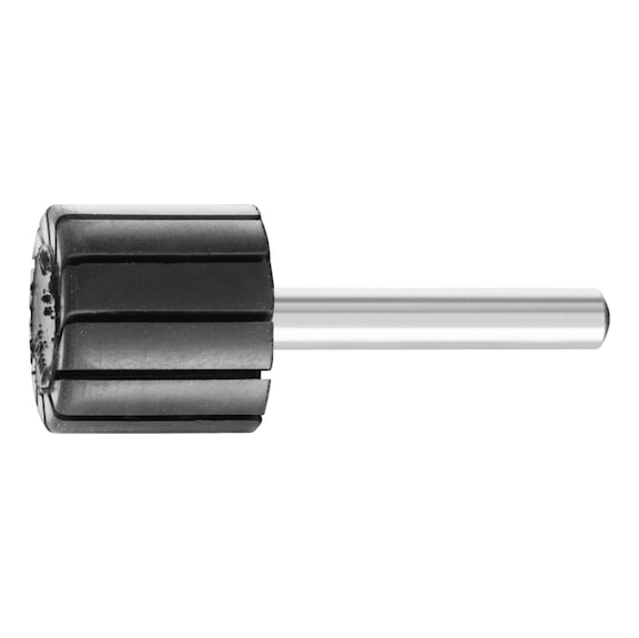 PFERD Schleifhülsenträger GK zylindrisch Hart Durchmesser 22x20mm Schaft 6 mm - Gummiträger für Schleifhülsen