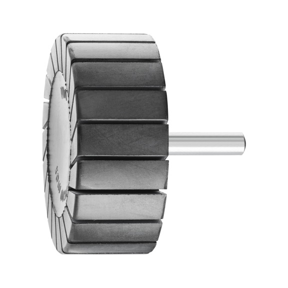 PFERD abrasive sleeve holder GK cylindrical diameter 75x30mm shaft 8mm - Rubber carrier for abrasive sleeves