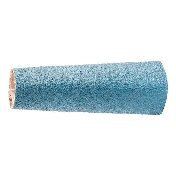 PFERD zirconium abrasive sleeve GSB conical diameter 14-21x63 mm Z120 high stock removal - Grinding sleeve for straight grinders
