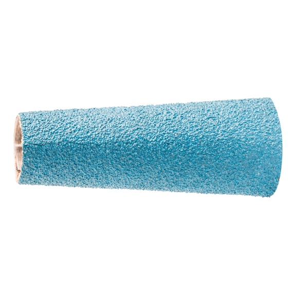 PFERD zirconium grinding sleeve GSB conical diameter 14-21x63 mm Z80 high stock removal - Grinding sleeve for straight grinders