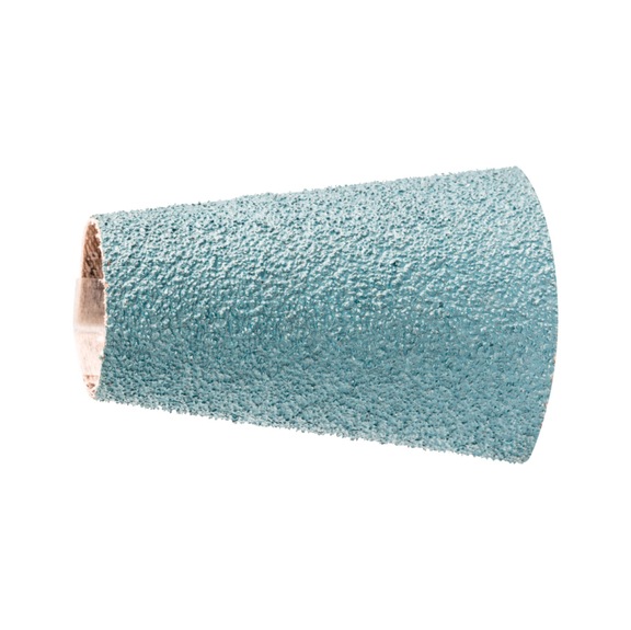 PFERD Zirkon Schleifhülse GSB Konisch Durchmesser 22-36x60mm Z50 hoher Abtrag - Schleifhülse für Geradschleifer