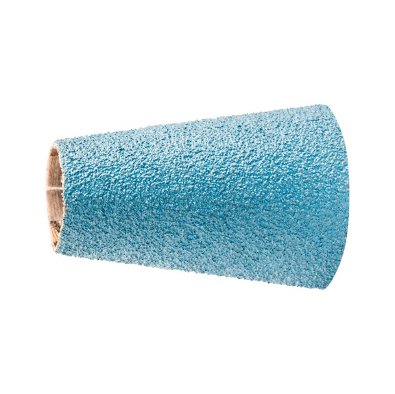 PFERD Zirkon Schleifhülse GSB Konisch Durchmesser 22-36x60mm Z60 hoher Abtrag - Schleifhülse für Geradschleifer