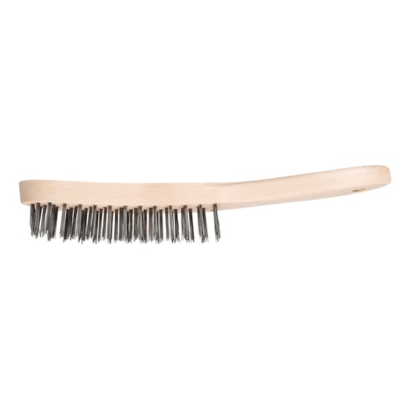 PFERD hand brush HBU 4-row steel wire diameter 0.35 mm universal - Wire hand brush
