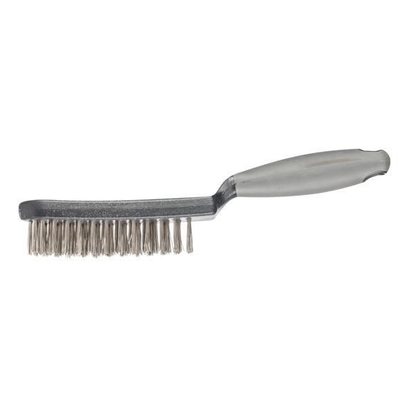 PFERD hand brush plastic body handle HBUP 4-row stainless steel wire 0.40 - Wire hand brush