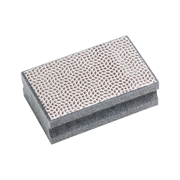 PFERD diamond hand pads 55x90mm grit size D126 medium for hard materials - Abrasive tool made of abrasive on a base