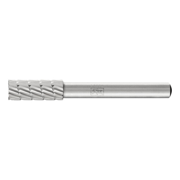 PFERD HSS burr cylindrical shape face A-ST diameter 08x20mm shank 6mm Z3 - Rotor milling cutter