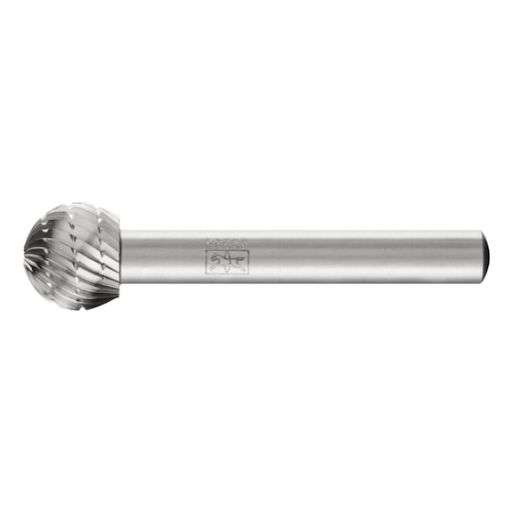 PFERD HSS burr ball point F diameter 12x10mm shank 6 mm Z3 chip breaker - Rotor milling cutter