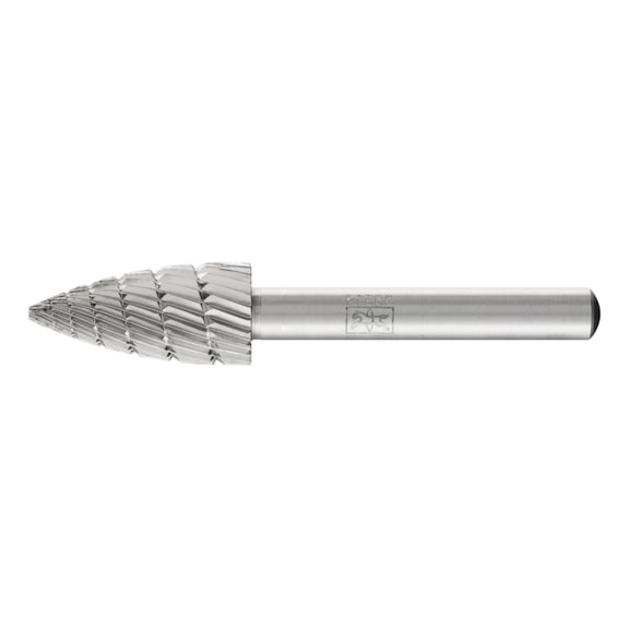 PFERD HSS burr, pointed arch shape K diameter 12x25 mm shank 6 mm Z 3 fine - Rotor milling cutter