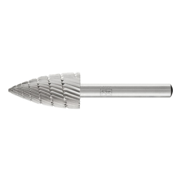 PFERD HSS burr, pointed arch shape K diameter 16x30mm shank 6 mm Z 3 fine - Rotor milling cutter