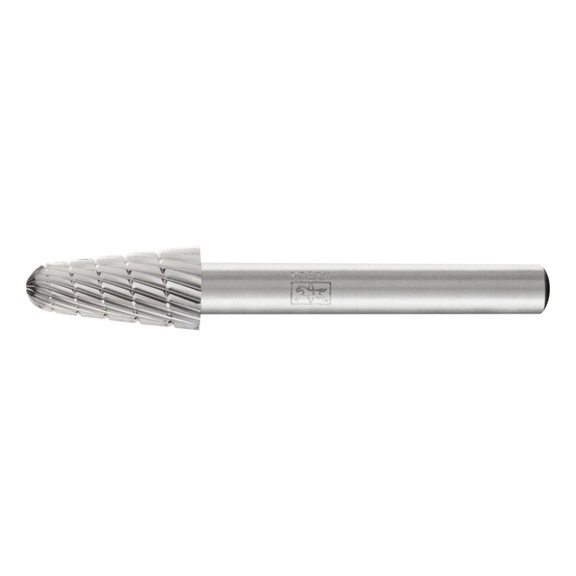PFERD HSS Burr Round taper shape L Diameter 10x20mm Shank 6 mm Z 3 fine - Rotor milling cutter