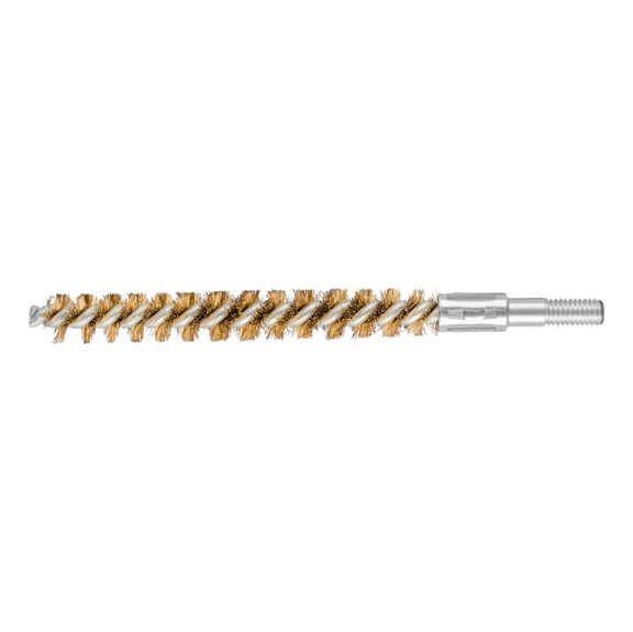 PFERD inner brush unknotted IBU diameter 10x80mm M6 brass wire 0.15mm - Pipe brush
