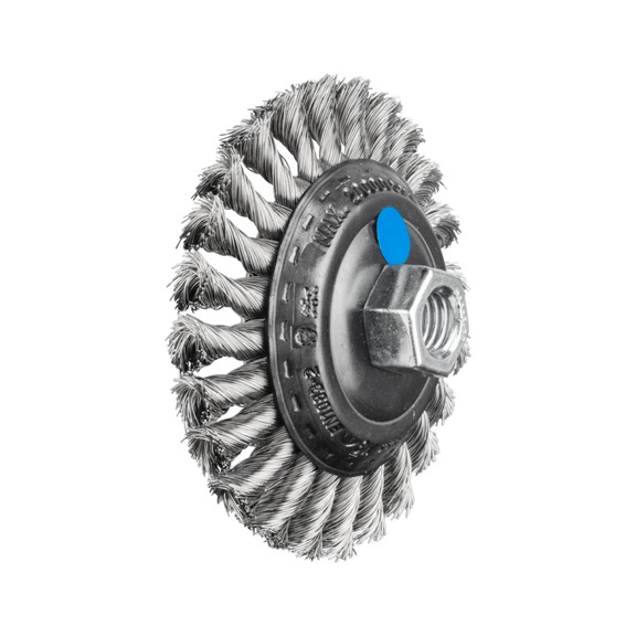 PFERD tapered brush knotted KBG diameter 100x13 mm M14 wire 0.35 mm - Cone brush