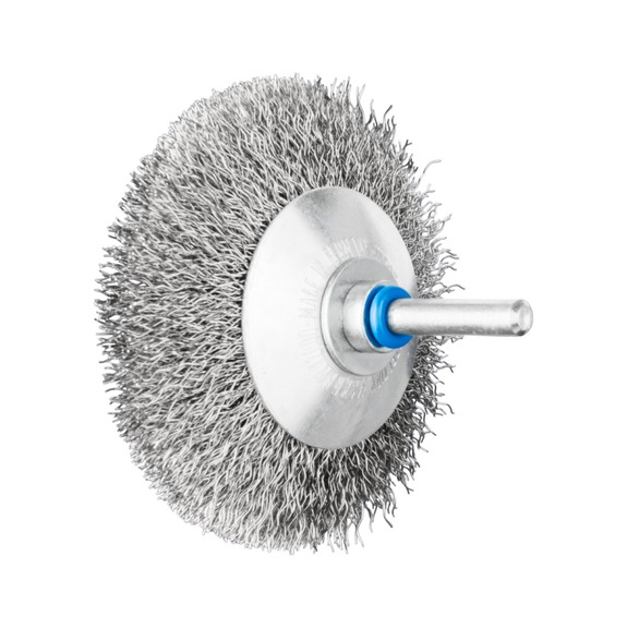PFERD tapered brush unknotted KBU 80x10 mm shaft 6 mm stainless steel wire 0.30 - Cone brush