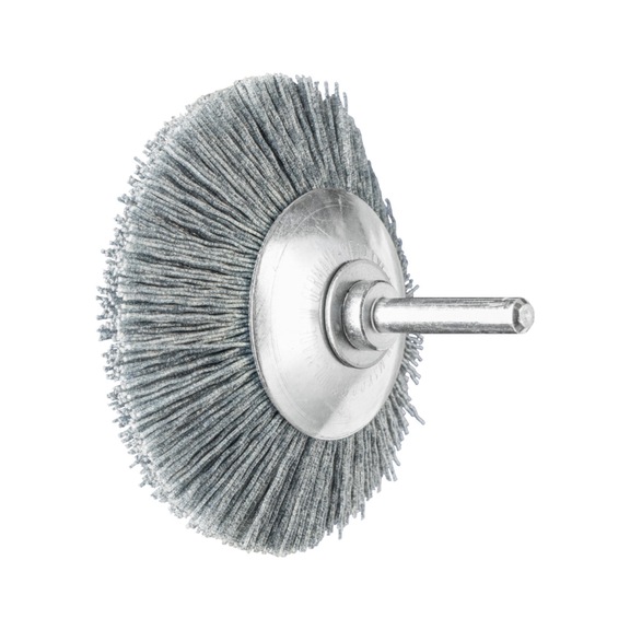 PFERD tapered brush unknotted KBU diameter 80x10mm SiC filament 0.55mm grain 120 - Cone brush