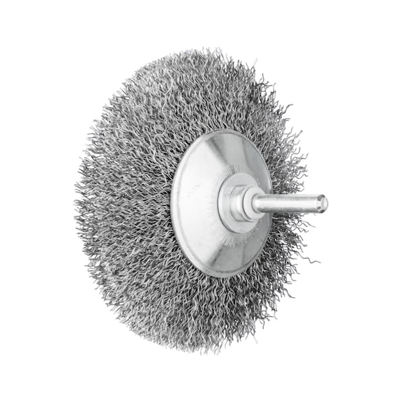 PFERD tapered brush unknotted KBU diameter 95x10mm shaft 6 mm steel wire 0.30 - Cone brush