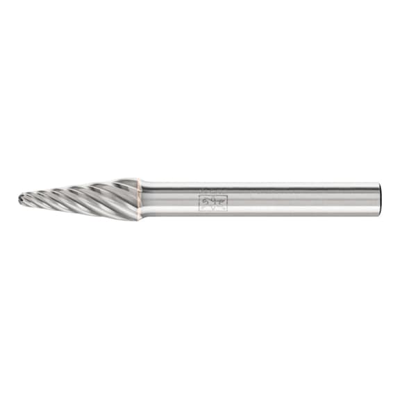 PFERD carbide burr INOX round bend KEL diameter 08x20mm shank 6 mm - Rotor milling cutter