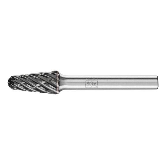 PFERD carbide burr STEEL round bend KEL diameter 10x20mm shank 6 mm - Rotor milling cutter