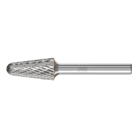 PFERD carbide burr TOUGH round bend KEL diameter 12x25 mm shank 6 mm - Rotor milling cutter