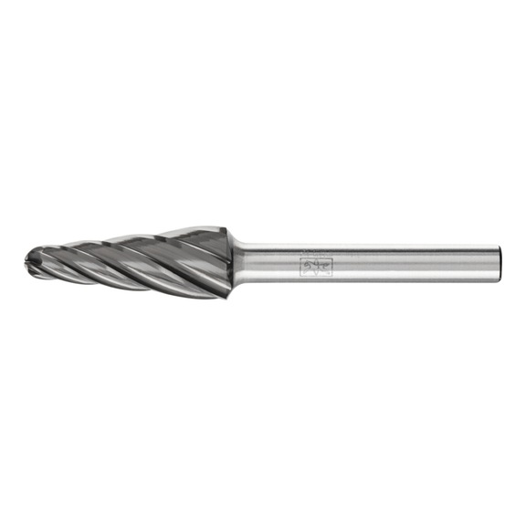 PFERD carbide burr ALU round bend KEL diameter 12x30mm shank 6 HICOAT - Rotor milling cutter