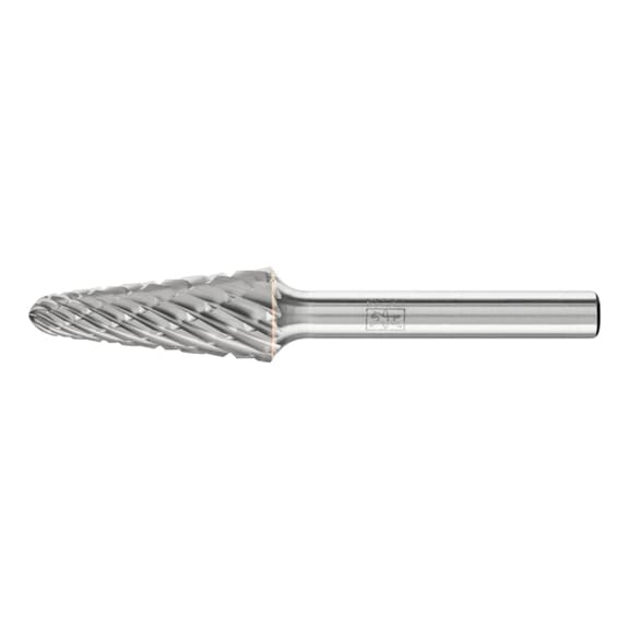 PFERD carbide burr NON-FERROUS round taper KEL diameter 12x30 mm, 6 mm - Rotor milling cutter