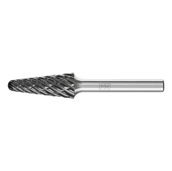 PFERD carbide burr STEEL round bend KEL diameter 12x30mm shank 6 mm - Rotor milling cutter