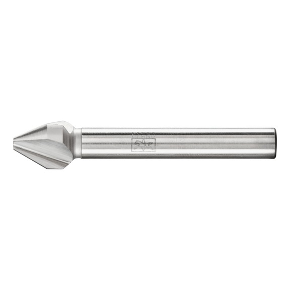 PFERD HSS taper and deburring countersink 60 degrees diameter 10mm shank 6mm DIN 334 C - Short countersink