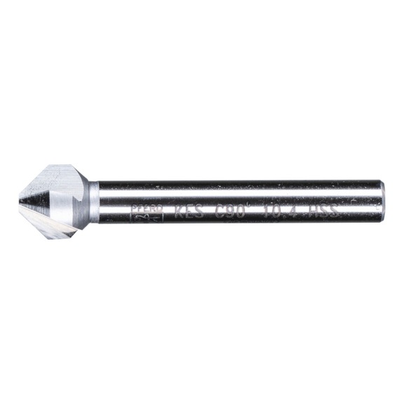 PFERD HSS taper and deburring countersink 90 degrees diameter 10.4 mm shank 6 mm - Short countersink