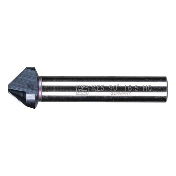 PFERD HSS taper and deburring countersink 90 degrees diameter 16.5mm shank 10 DIN 335C - Short countersink