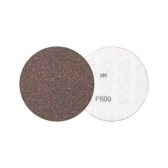 PFERD compact grain hook and loop disc KR diameter 115 mm A600 CK for fine sanding - Abrasive tool made of abrasive on a base