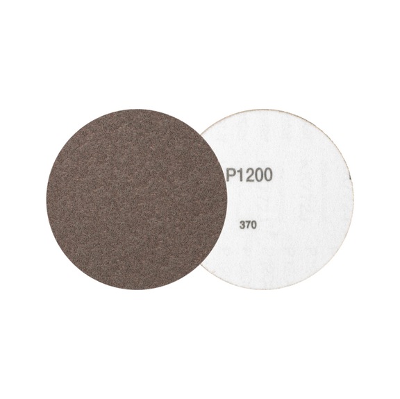 PFERD compact grain hook and loop disc KR diameter 125 mm A1200 CK for fine sanding - Abrasive tool made of abrasive on a base