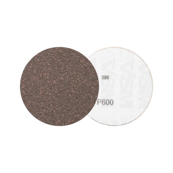 PFERD Compactkorn Klettscheibe KR Durchmesser 125 mm A600 CK für Feinschliff - Schleifwerkzeug aus Schleifmittel auf Unterlage