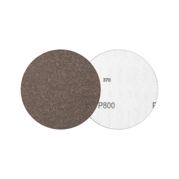 PFERD Compactkorn Klettscheibe KR Durchmesser 125 mm A800 CK für Feinschliff - Schleifwerkzeug aus Schleifmittel auf Unterlage