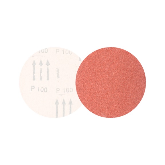 PFERD Universal corundum velcro disc KSS diameter 125 A100 without suction holes - Abrasive tool made of abrasive on a base