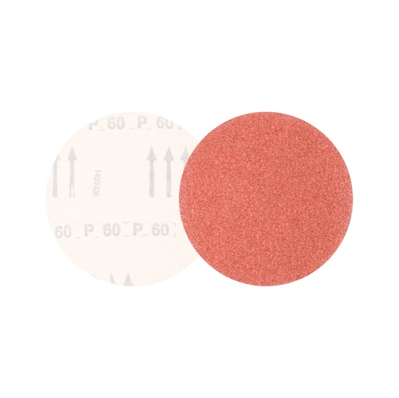 PFERD Universal corundum velcro disc KSS diameter 125 A60 without suction holes - Abrasive tool made of abrasive on a base