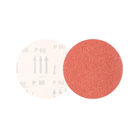 PFERD Universal corundum velcro disc KSS diameter 125 A80 without suction holes - Abrasive tool made of abrasive on a base