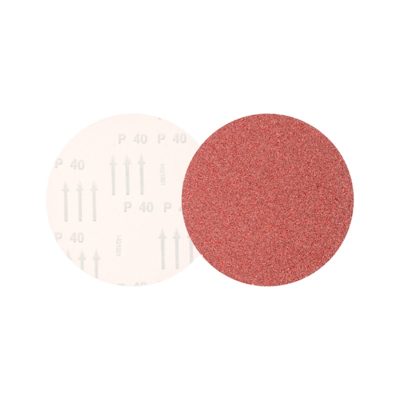 PFERD Universal corundum velcro disc KSS diameter 150 A40 without suction holes - Abrasive tool made of abrasive on a base