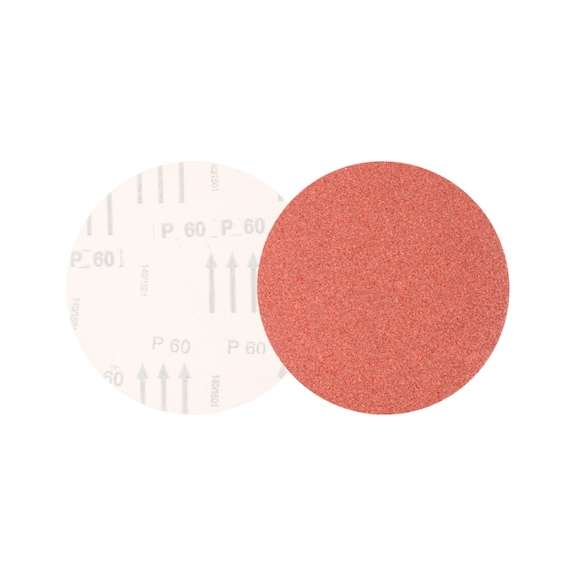 PFERD universal corundum velcro disc KSS diameter 150 A60 without suction holes - Abrasive tool made of abrasive on a base