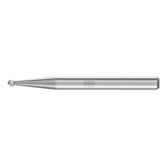 PFERD Hartmetall Frässtift Kugel KUD Durchmesser 1,5x1 mm Schaft 3 mm Z5 - Rotorfräser
