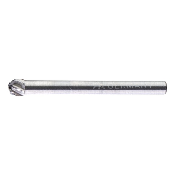 PFERD carbide burr ALLROUND ball end mill KUD diameter 04x03 mm shank 3 mm - Rotor milling cutter