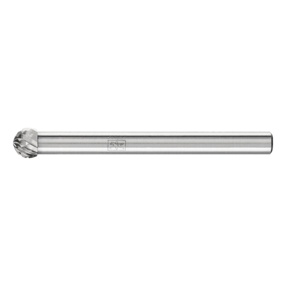 PFERD Hartmetall Frässtift Kugel KUD Durchmesser 04x03 mm Schaft 3 mm Z4 fein - Rotorfräser