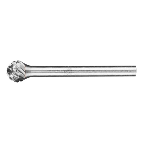 PFERD Hartmetall Frässtift Kugel KUD Durchmesser 06x05 mm Schaft 3 mm TITANIUM - Rotorfräser