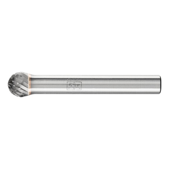 PFERD carbide burr ball nose KUD diameter 08x07 mm shank 6 mm Z4 fine - Rotor milling cutter