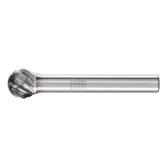 PFERD carbide burr CAST ball nose cutter KUD diameter 10x09 mm shank 6 mm - Rotor milling cutter